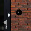 Effen - Zwart - Traditioneel Naambord Rond klein -sfeer1-rond-XS