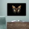 Vlinder - Kleurrijk - mozaïekachtig canvas 2cm klein -sfeer4