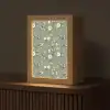 Botanisch - Vogels - Groen Light Box met kabel (Tafellamp) klein 925 -z3d_website