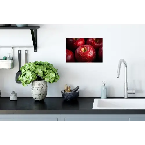 Rood - Appels - Fruit Muursticker klein -keuken