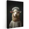 Schaap - Wol - Kok canvas 2cm klein -z3d