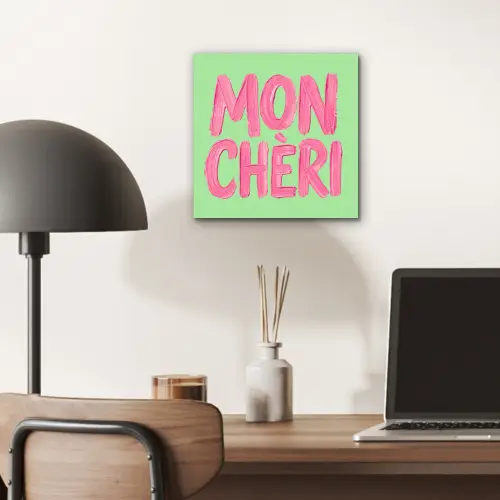 Mon cheri - Groen - Roze aluminium wit klein -sfeer5