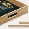 Koffie - Schotel - Koffiebonen - Retro Dienblad Rechthoek middel -USP_HandgreepNL