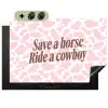 Koeienprint - Roze - Cowboy - Horse Inductie beschemer met haakjes klein -3d