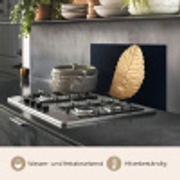 Goud - Bladeren - Zwart - Planten - Luxe - Natuur keuken achterwand spatscherm klein -usp_DE