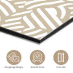 Abstract - Modern - Beige aluminium wit klein 46 -closeup_DE