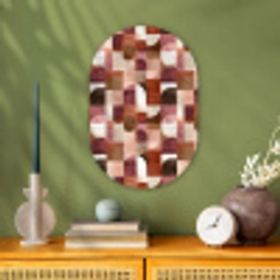 Geometrie - Modern - Retro Wandcirkel Ovaal Forex klein 630 -sfeer2