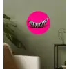 Banaan - Zebraprint - Roze Wandcirkel behangsticker klein -sfeer2
