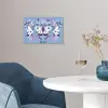 Vlinder - Vleugels - Stippen - Bloemen poster papier klein -sfeer3