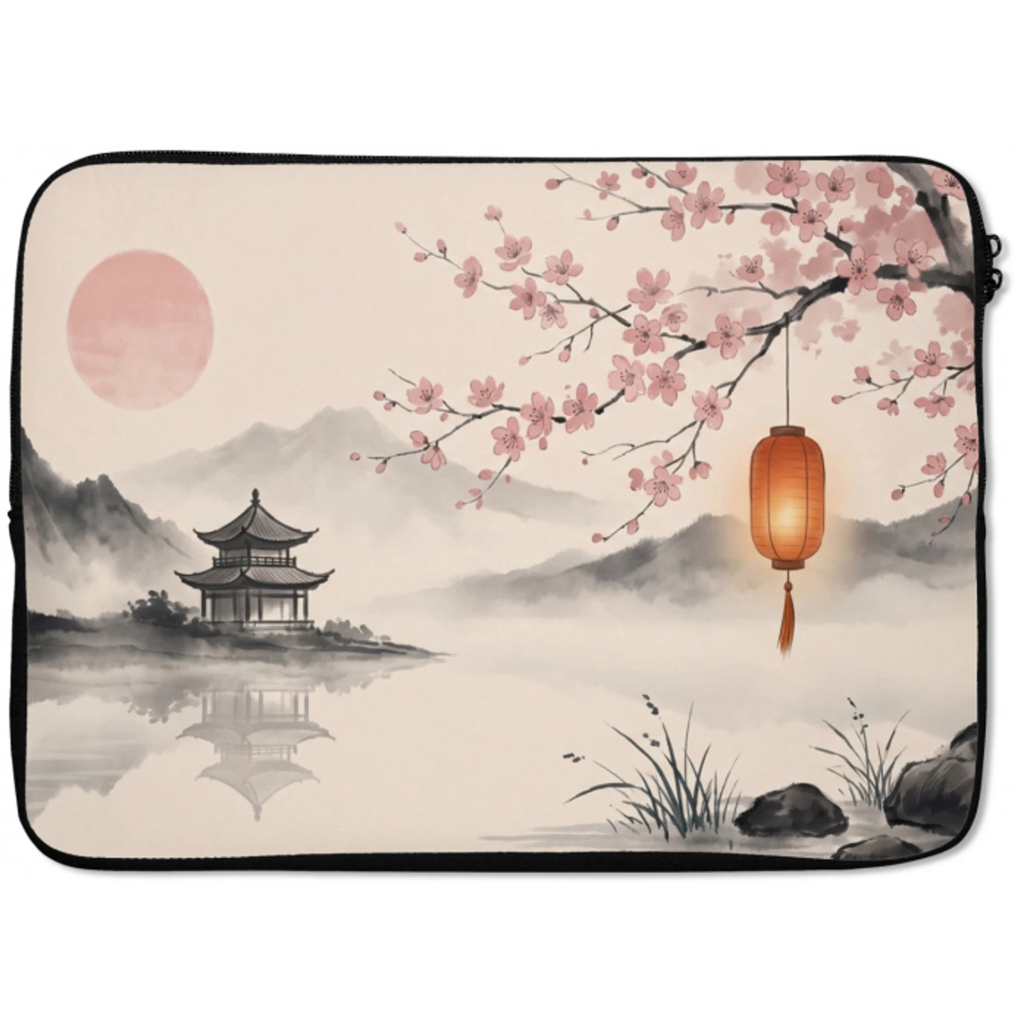 Zon - Japans - Traditioneel laptophoes neopreen klein -zkaufland3dotto