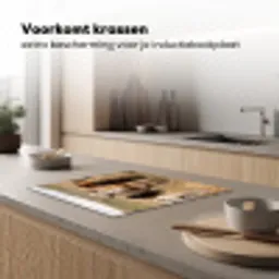 Runderen - Kudde - Landschap - Weide - Rustig Inductie beschermer vinyl 3mm middel -sfeer1