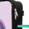 Schildpad die zwemt met zonsondergang Kinderkoffer - Zwart klein -rits_NL