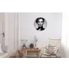 Vrouw - Lolly - Zwart Wandcirkel aluminium klein -woonkamer