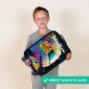 Racehelm - Abstract - Verf - Kleurrijk Kinderkoffer - Zwart klein -sfeer4_NL