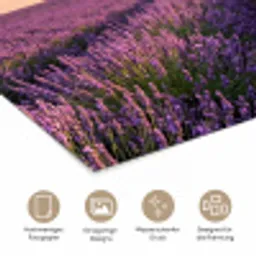 Landschap - Lavendelveld - Paars poster papier klein -tcloseup_DE