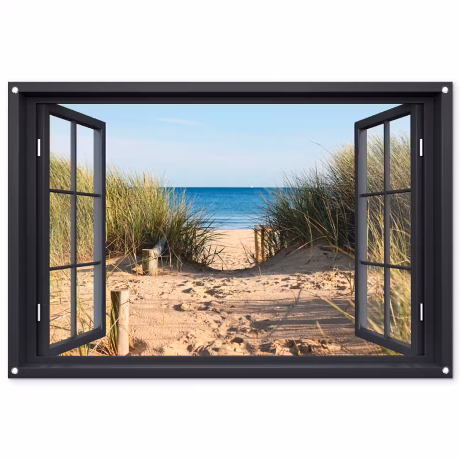 Garden Poster - View of Beach