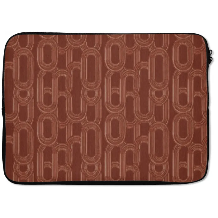 Abstract - Textuur - Bruin laptophoes neopreen klein 279 -zkaufland3dotto