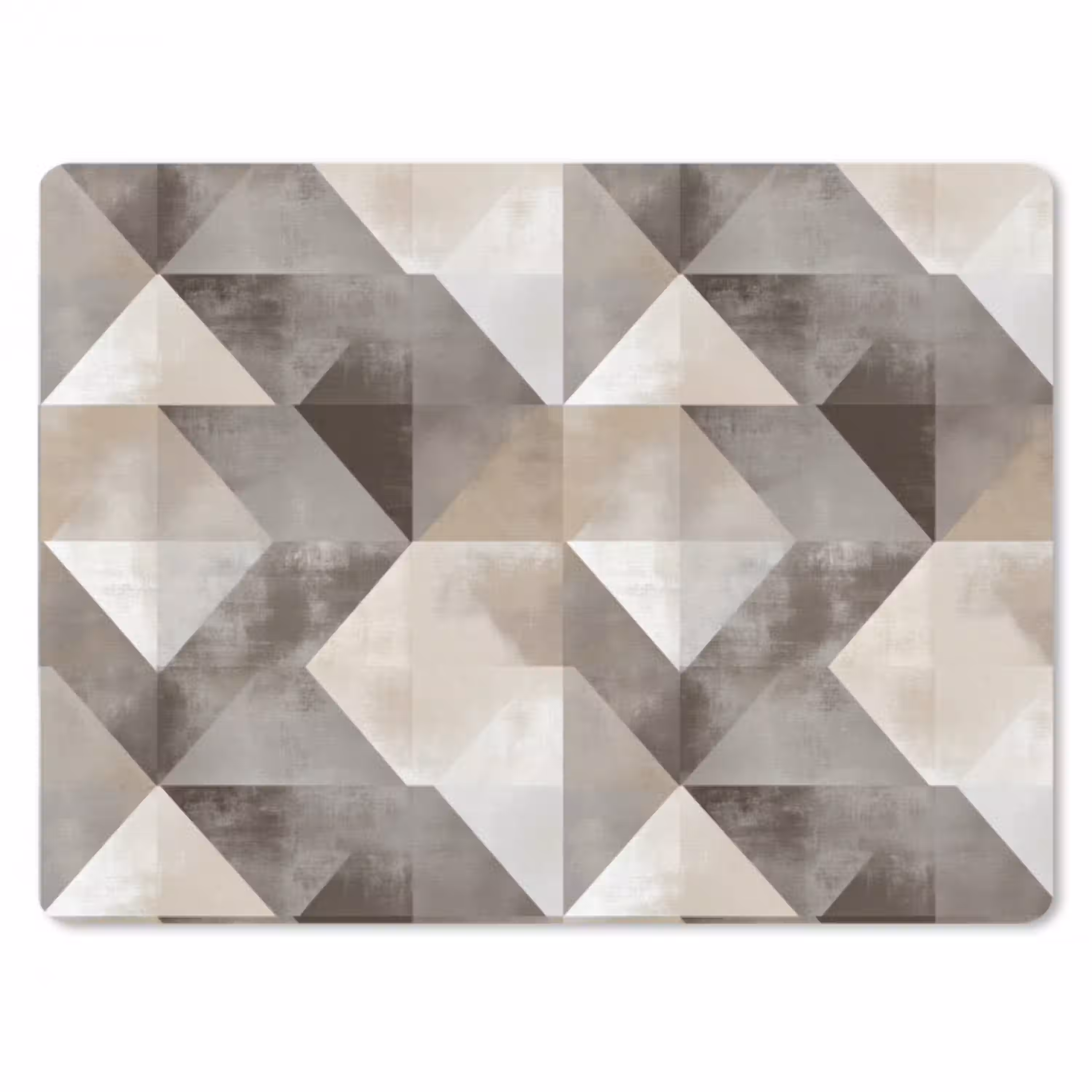 Geometrisch - Motief - Aardetinten muismat rubber klein 262 -3d