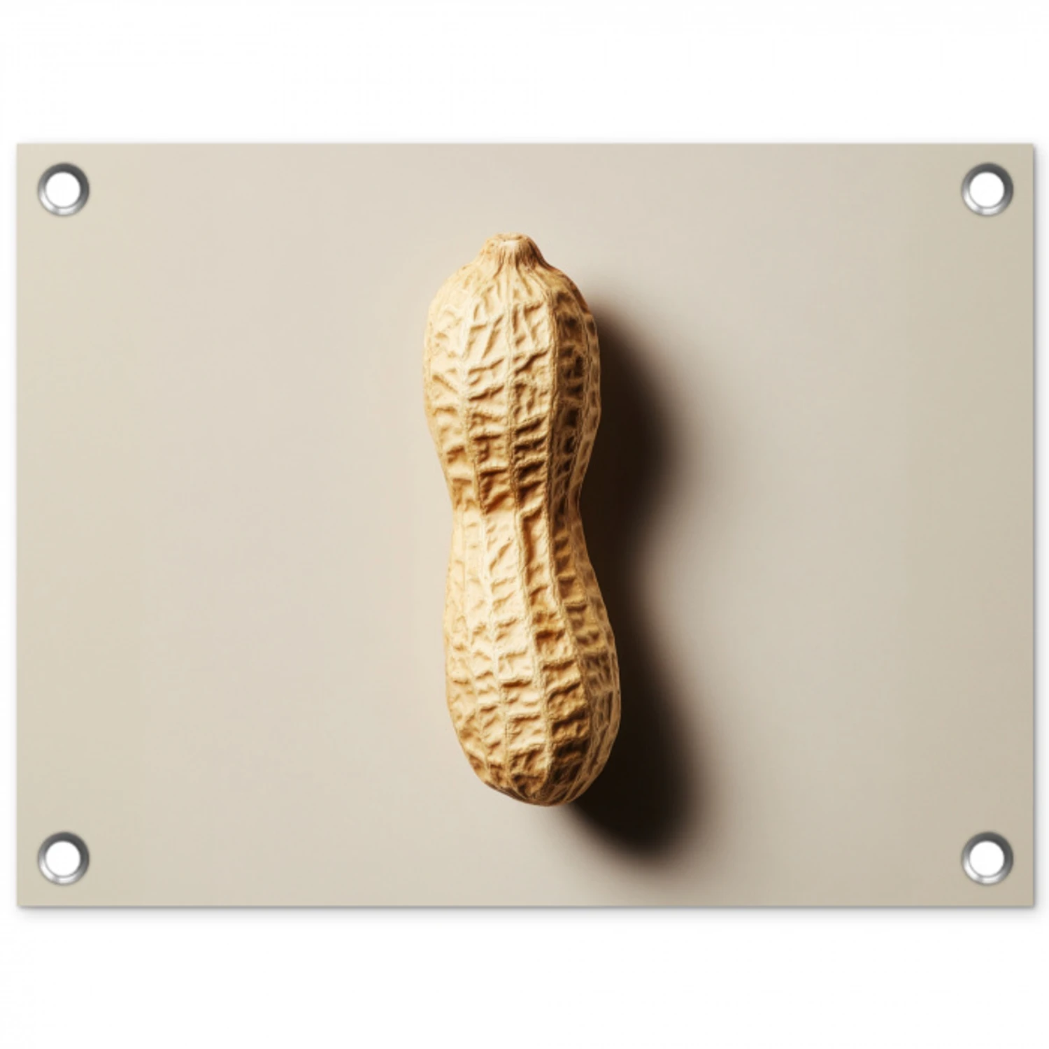 Pinda - Ruw - Beige tuinposter los doek klein -3d