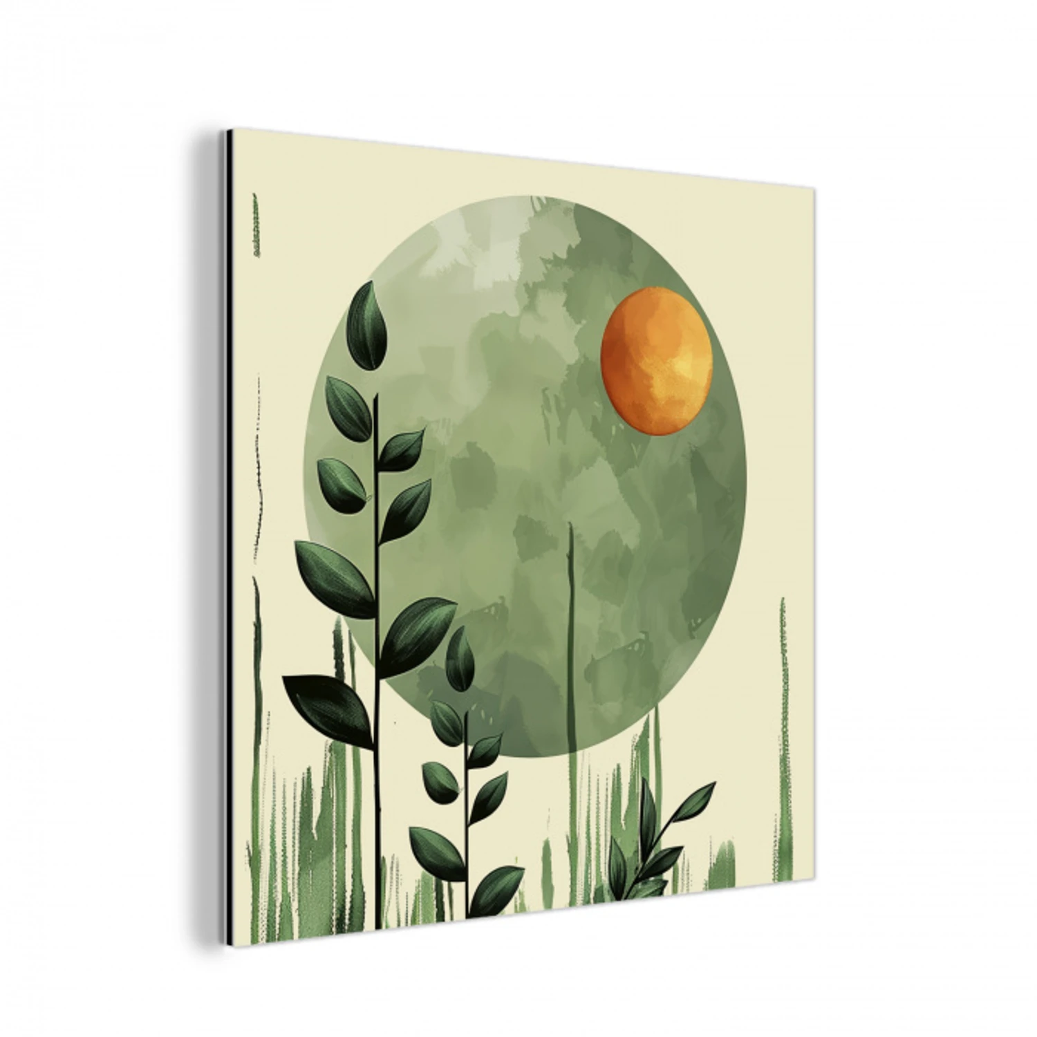 Abstract - Natuur - Kunst - Zon - Modern aluminium wit klein -3d