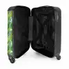Palm bladeren patroon licht groen NBS - Handbagage koffer - Kinderen Unisex middel -binnenkant