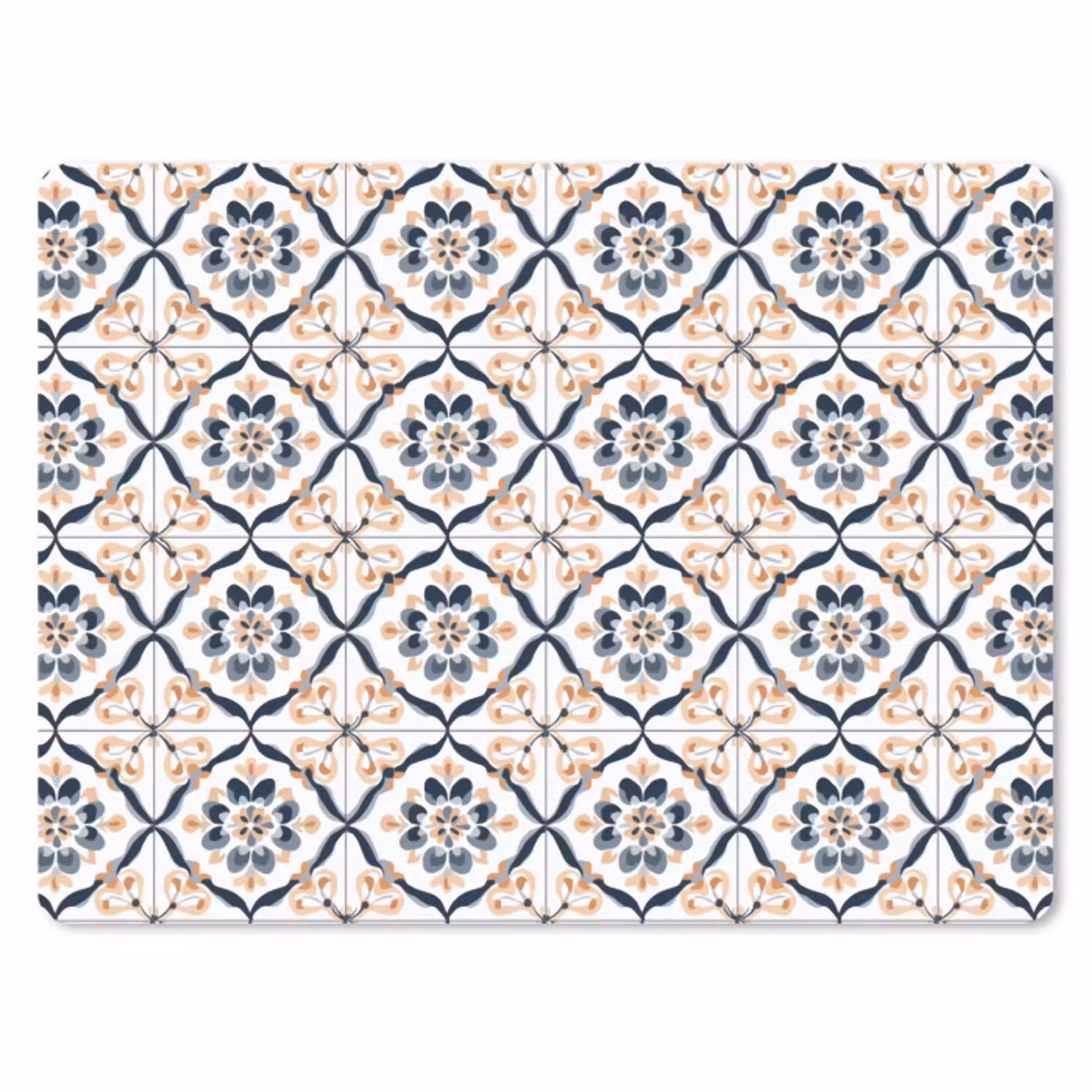 Bladvorm - Patroon - Kleurrijk muismat rubber klein 262 -3d