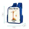 Torenkraan - Getekend - Oranje Kinderrugzak - Blauw middel -productfoto_formaten