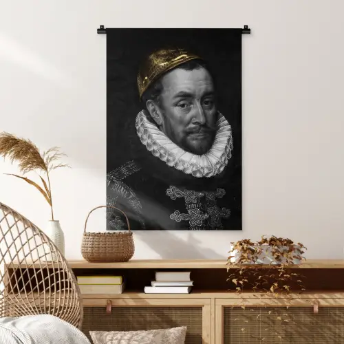 Willem van Oranje - Adriaen Thomasz - Goud Wandkleed katoen klein -sfeer5
