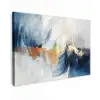 Goud - Blauw - Watercolor - Kunst - Modern canvas 2cm klein -z3d