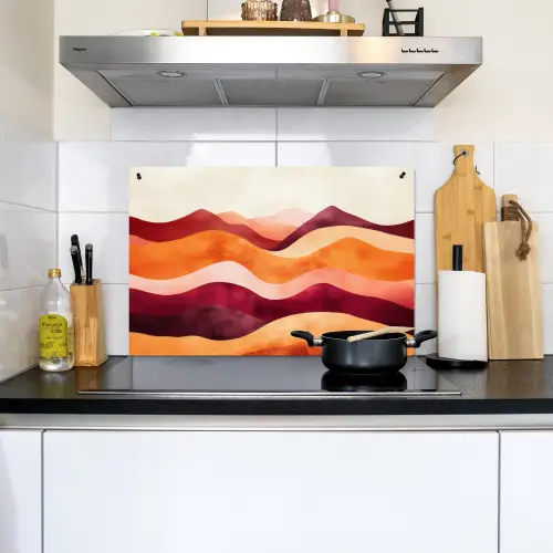 Abstract - Landschap - Golven Inductie beschemer met haakjes klein -sfeer2