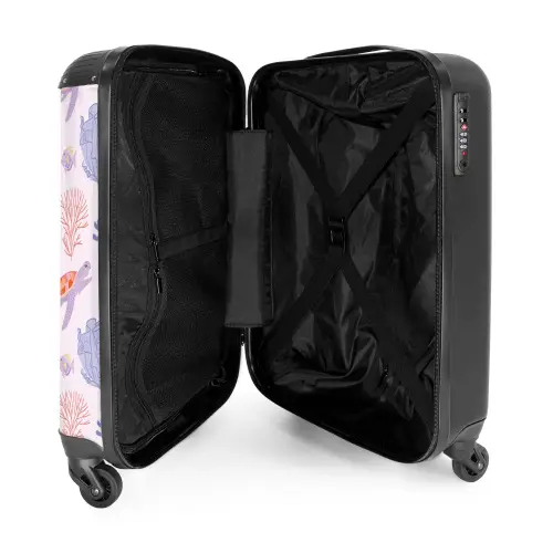 3 NBS - Handbagage koffer - Unisex middel -binnenkant
