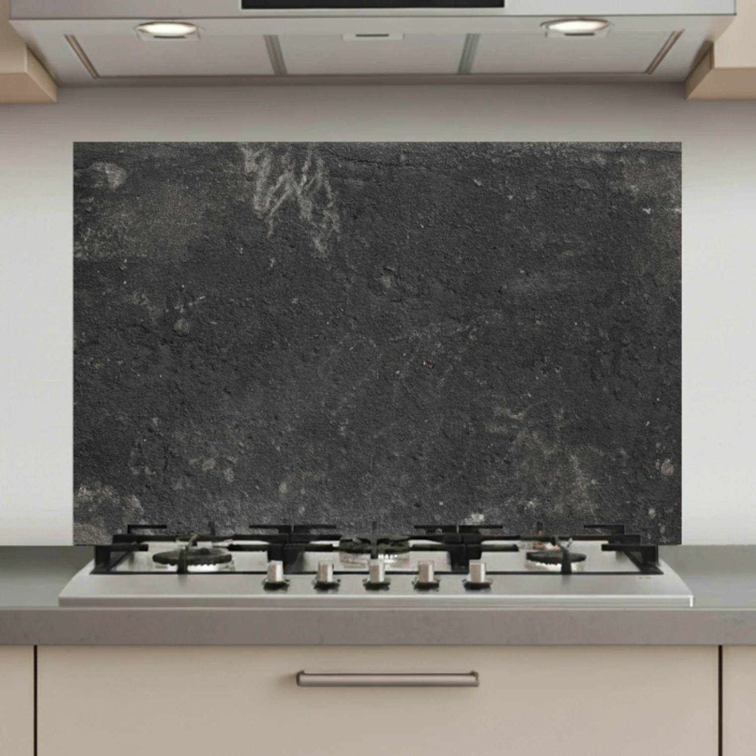 Beton - Muur - Zwart - Vintage - Industrieel keuken achterwand spatscherm klein -3d_website