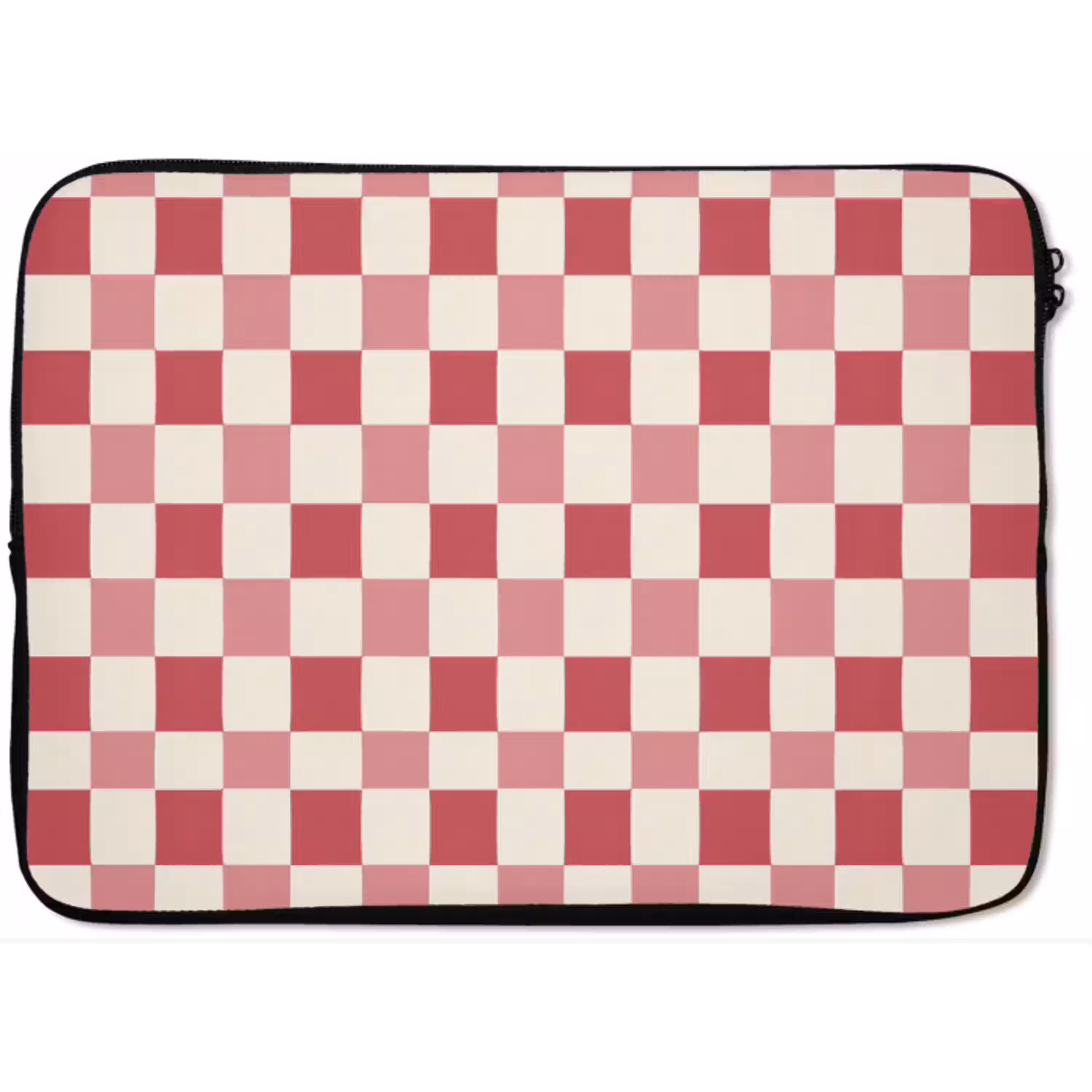 Patroon - Schaak - Roze laptophoes neopreen klein 279 -zkaufland3dotto