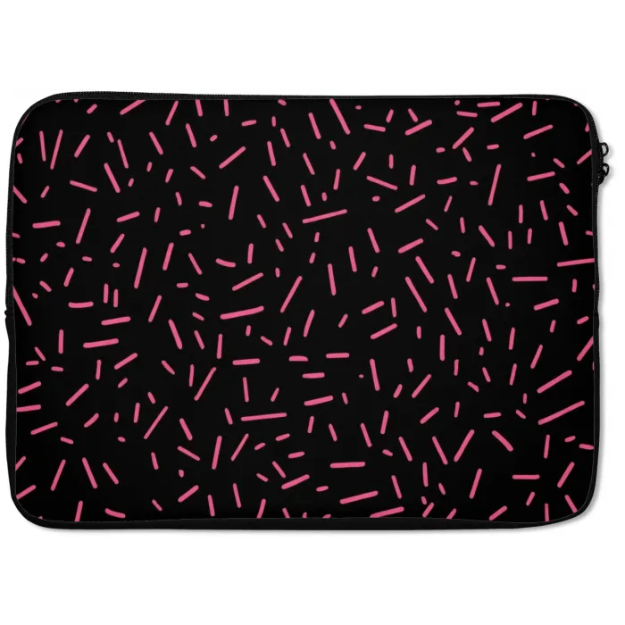 Gaming - Streepjes - Roze - Abstract laptophoes neopreen klein -zkaufland3dotto