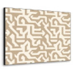 Modern - Abstract - Beige Textielframe zwart klein 947 -3d