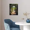 Doorkijk - Bloemen - Natuur - Rozenboog poster papier klein -sfeer3