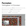 Bruin - Retro - Disco - Patroon Muismat XXL klein 681 -sfeer5