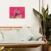 Tijger - Modern - Neon tuinposter los doek klein -sfeer7