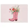 Cowboylaarzen - Roze - Boeket - Bloemen Deurmat klein -zkaufland3d