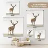 Hert - Dieren - Gewei - Kinderen - Meisjes - Jongens Wandkleed katoen klein -tsfeer8_DE