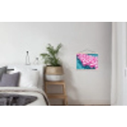 Strandballen - Roze - Water textielposter latten blank klein -woonkamer