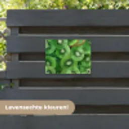 Kiwi - Groen - Pitten tuinposter los doek klein -sfeer3