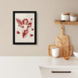 Cupido - Hartjes - Rood - Klassiek KitchenYeah - Keuken - Fotolijst klein -sfeer1