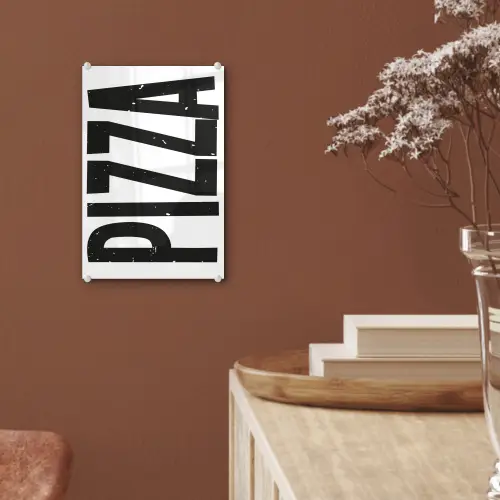 Pizza - Japandi - Decoratie - Vintage plexiglas 5mm klein -sfeer5