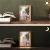 Ochtendjas - Krulspelden - Roze Light Box met kabel (Tafellamp) klein -sfeer3