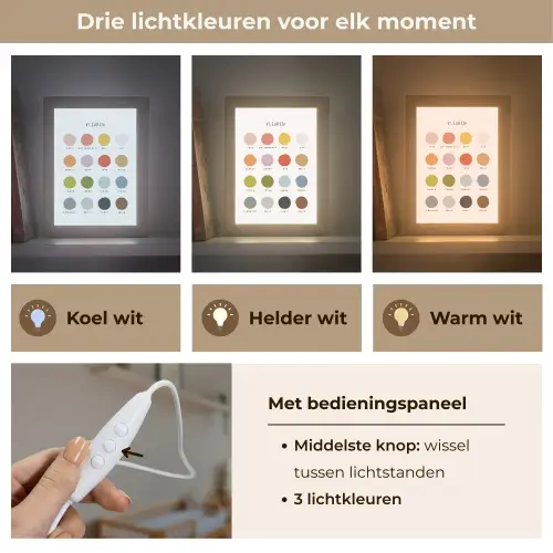 Kleuren - Leren voor kinderen - Educatief Light Box met kabel klein -USP_lichtkleurNL