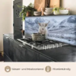 Schotse Hooglander - Sneeuw - Bergen - Winter keuken achterwand 2 middel -usp_DE