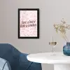 Koeienprint - Roze - Cowboy - Horse fotolijst zwart zonder passe partout klein -sfeer4