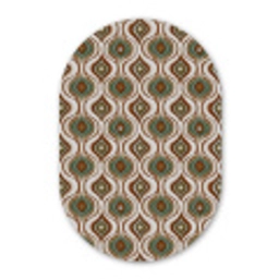 Motief - Patroon - Kleurrijk Wandcirkel Ovaal Forex klein 630 -3d