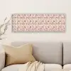 Abstract - Patroon - Beige - Rood canvas 2cm klein 828 -sfeer5